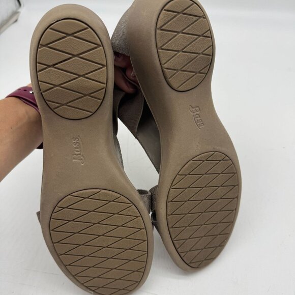Bass Go-To Comfort Women Sandals Size 10M Taupe Open Toe Party Casual Block Heel - Picture 14 of 14